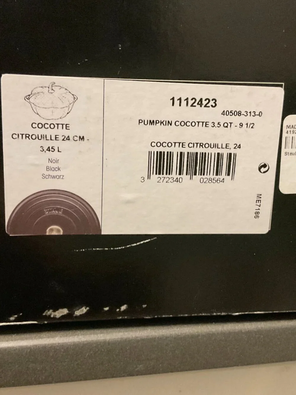 Staub Cast Iron Pumpkin Dutch Oven 3.5-Quart